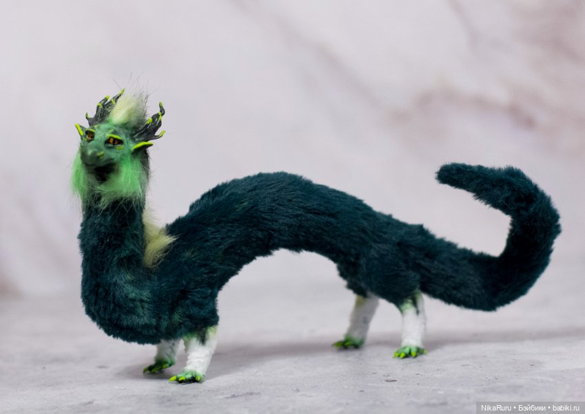 Дракон для Барби в смешанной технике, подвижный (фото 5)