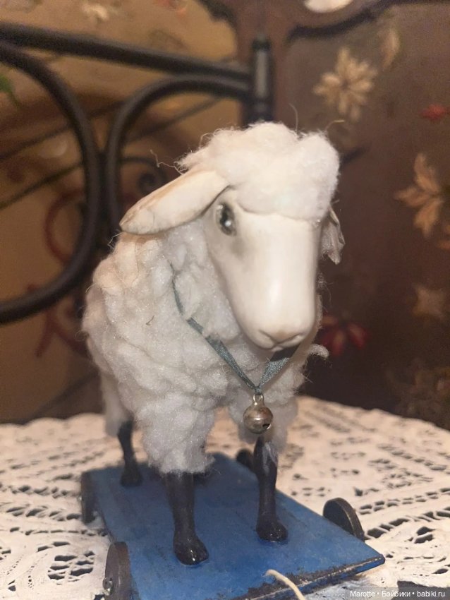 Овечка "Долли" (игрушка для антикварных кукол) (фото 7)