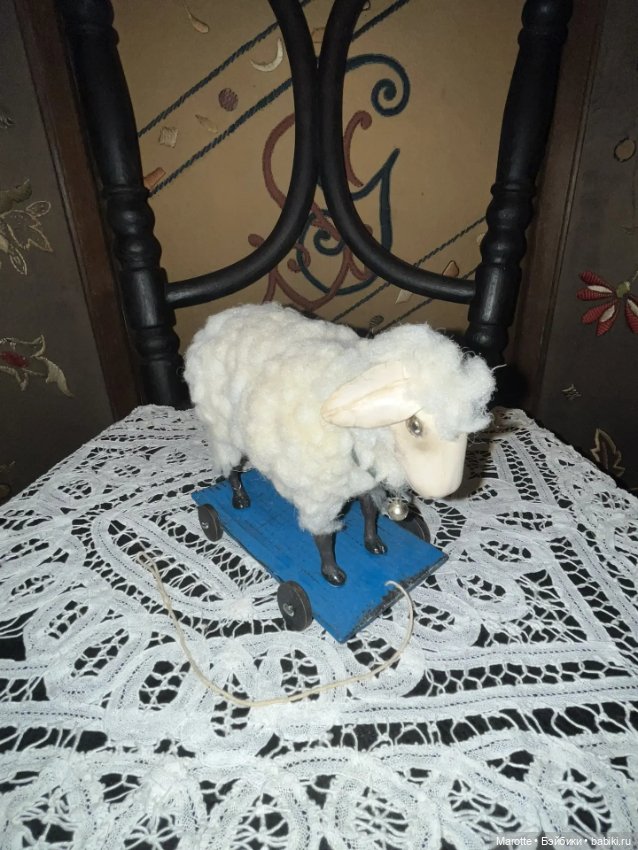 Овечка "Долли" (игрушка для антикварных кукол) (фото 5)