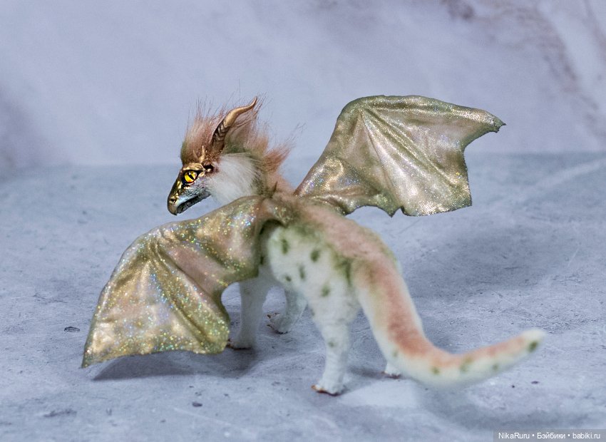 Дракон для Барби в смешанной технике, подвижный (фото 6)