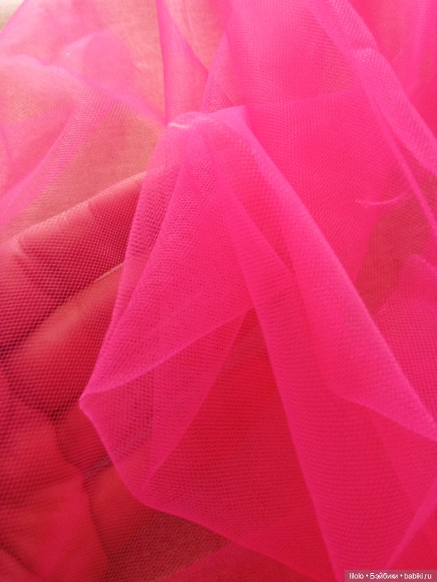 Отрезик фатина средней жёсткости для кукольного рукоделия