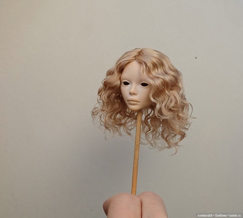 Паричок из козочки для Птички Лоры от И. Кузиной и подростков GlaceDolls (фото 6)