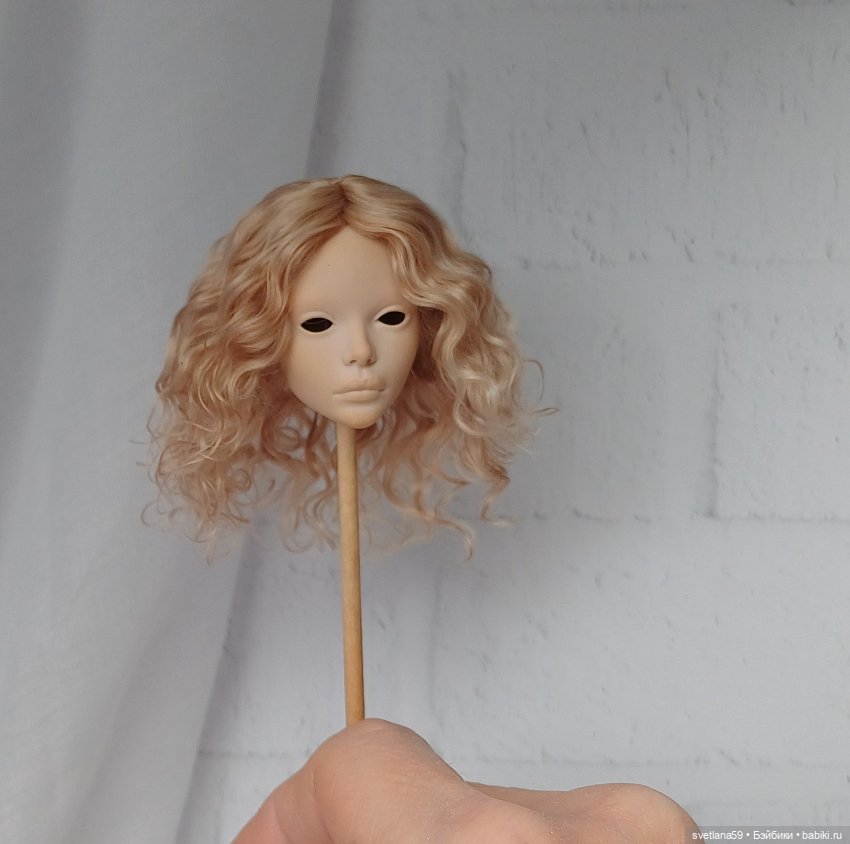 Паричок из козочки для Птички Лоры от И. Кузиной и подростков GlaceDolls (фото 4)