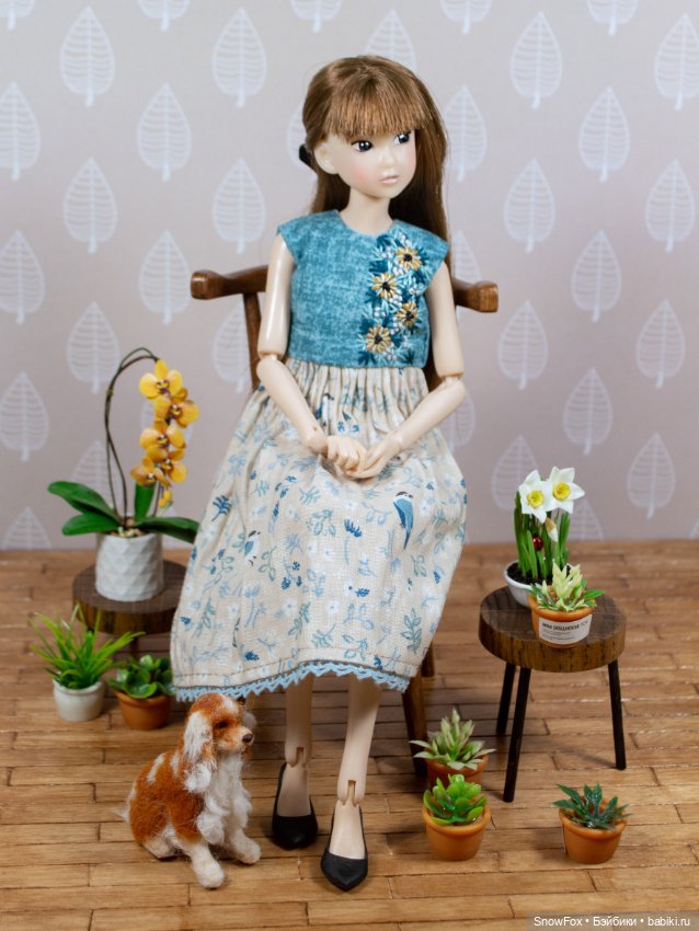 Стул "Ландыш" из натурального дерева для небольших кукол (Момоко, бжд,блайнд боксы) (фото 4)