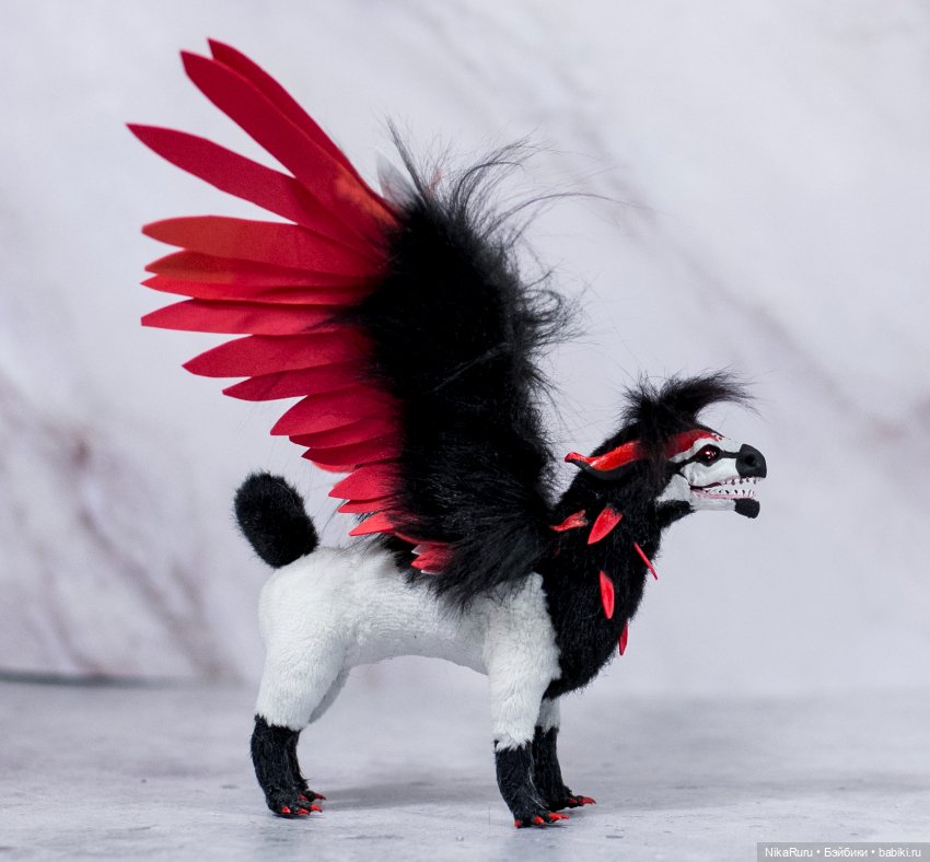 Дракон для Барби в смешанной технике, подвижный (фото 6)