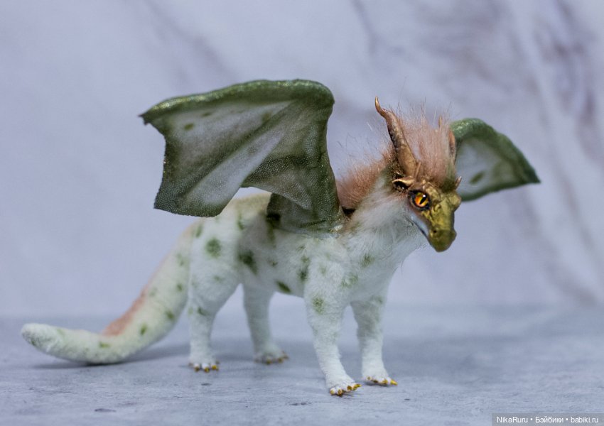 Дракон для Барби в смешанной технике, подвижный (фото 2)