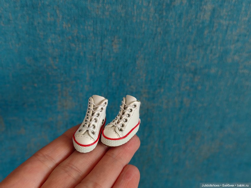 Высокие кеды 2,5*1 см — Обувь для кукол (фото 4)
