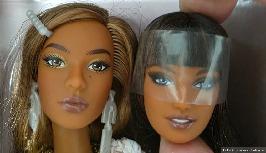 2 головы от barbie you create Нишель и Анна Лара (фото 2)