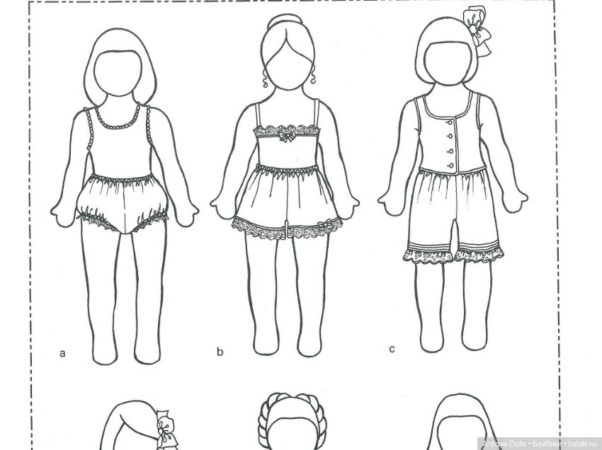 Книга The Dolls Dressmaker выкройки одежды для кукол Venus Dodge (фото 5)