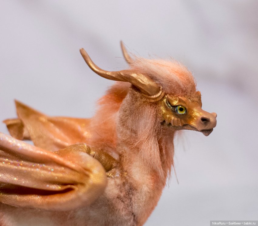 Дракон для Барби в смешанной технике, подвижный (фото 2)