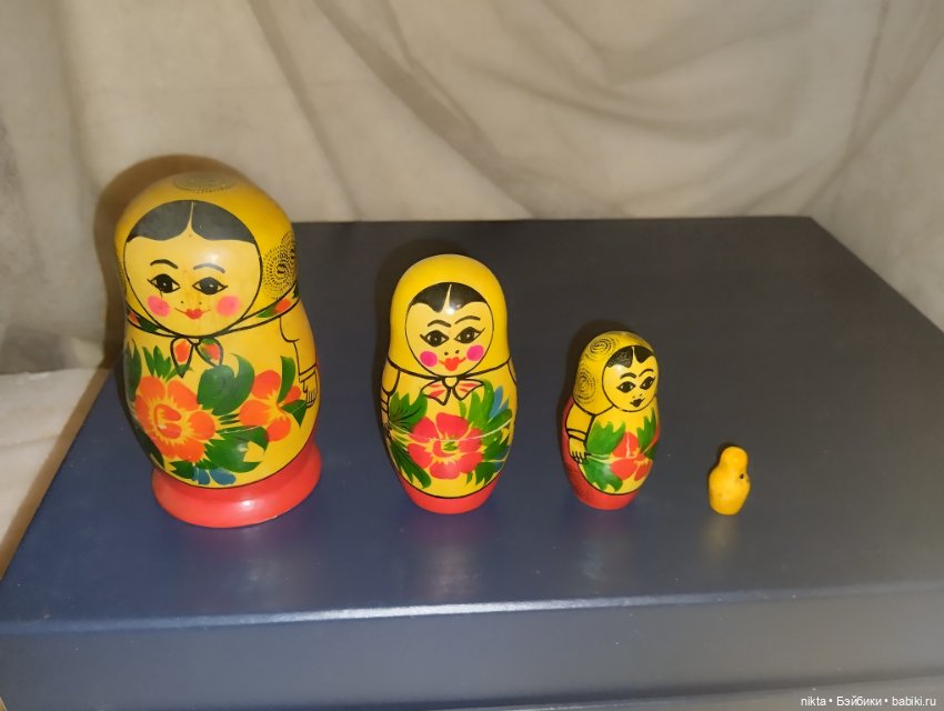 Матрешка СССР Липецкая — Винтажные куклы и игрушки детства