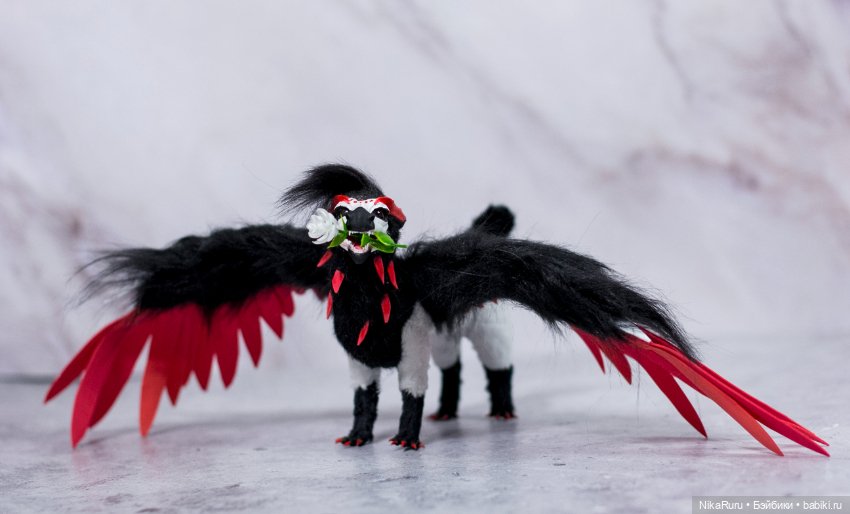 Дракон для Барби в смешанной технике, подвижный (фото 4)