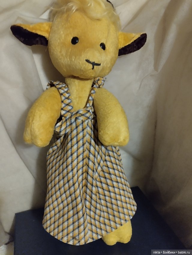 Мягкая игрушка СССР Коза плюшевая (фото 2)