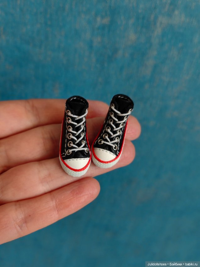 Высокие кеды 2,5*1 см — Обувь для кукол (фото 2)