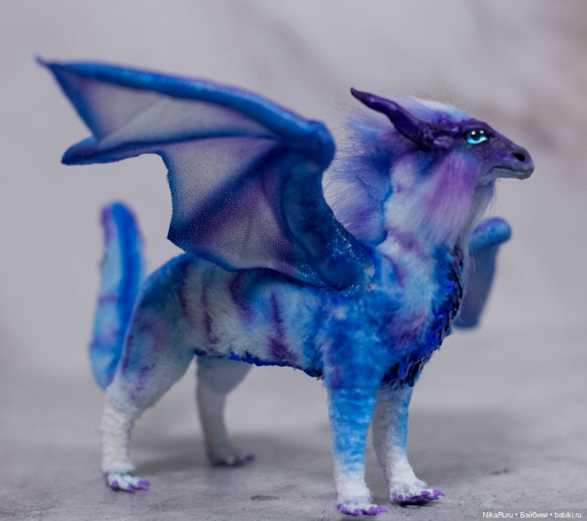 Дракон для Барби в смешанной технике, подвижный (фото 2)