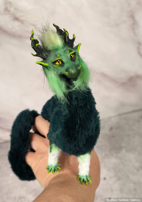 Дракон для Барби в смешанной технике, подвижный (фото 3)