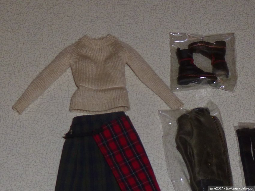 Полный аутфит Момоко Momoko Tartan Syndrome новый редкий (фото 3)