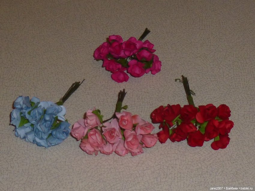 Лот из четырех букетов цветов ручной работы для кукол 1/6 (Барби, Fashion royalty, Poppy Parker) (фото 5)