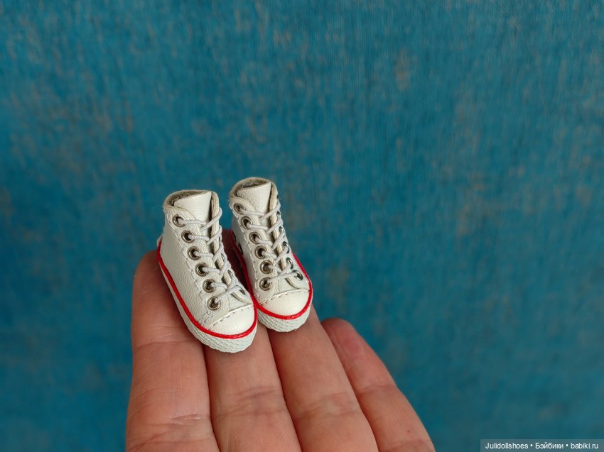 Высокие кеды 2,5*1 см — Обувь для кукол (фото 3)