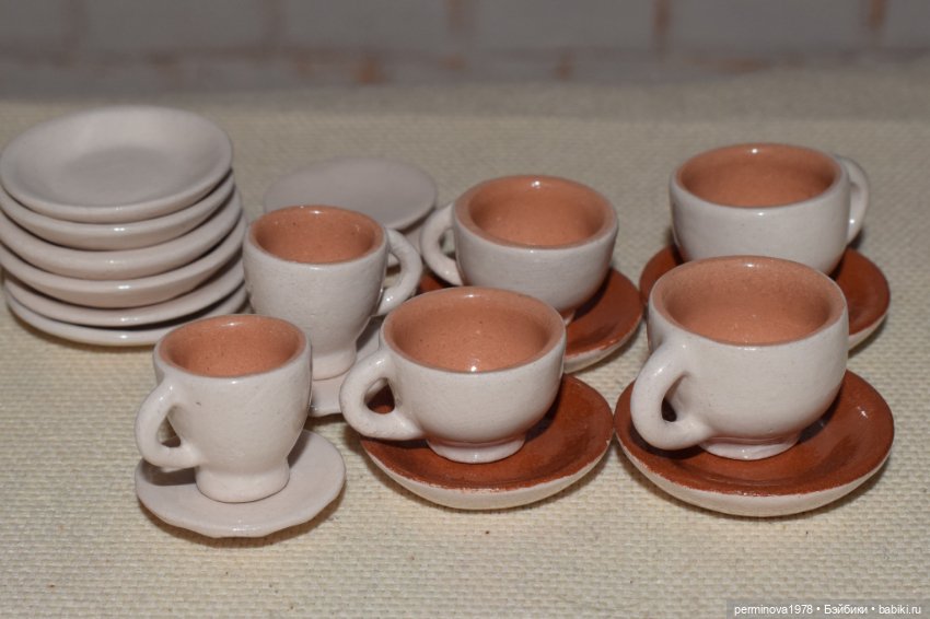 Чайные пары 1 к 6 — Посуда для кукол
