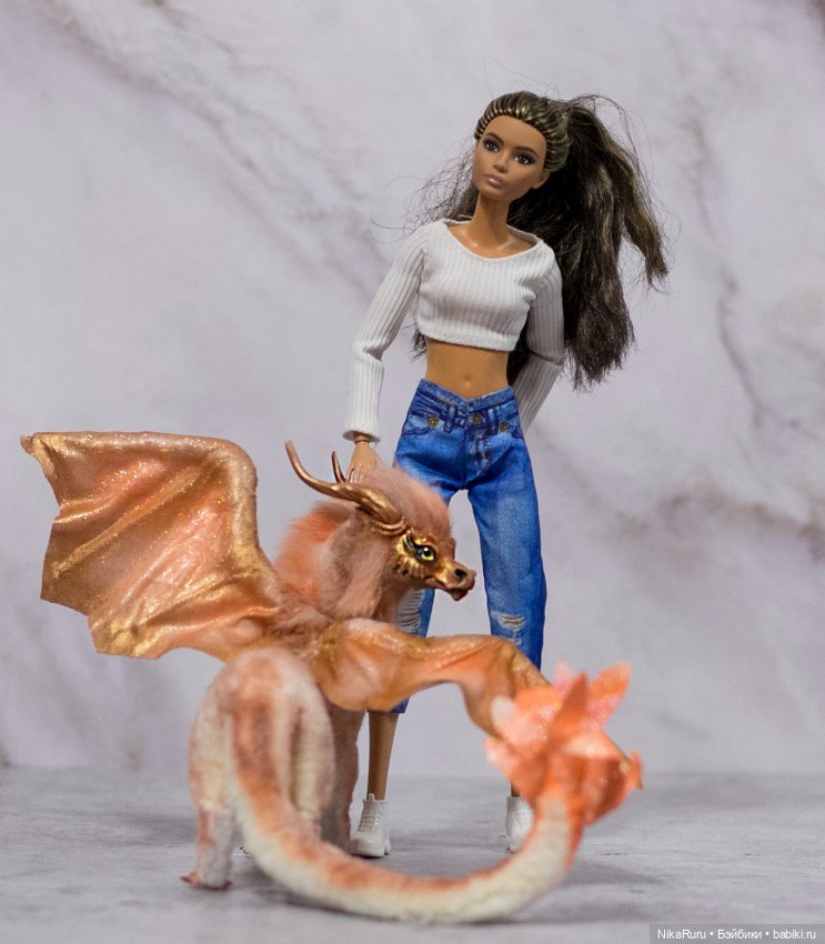 Дракон для Барби в смешанной технике, подвижный (фото 7)