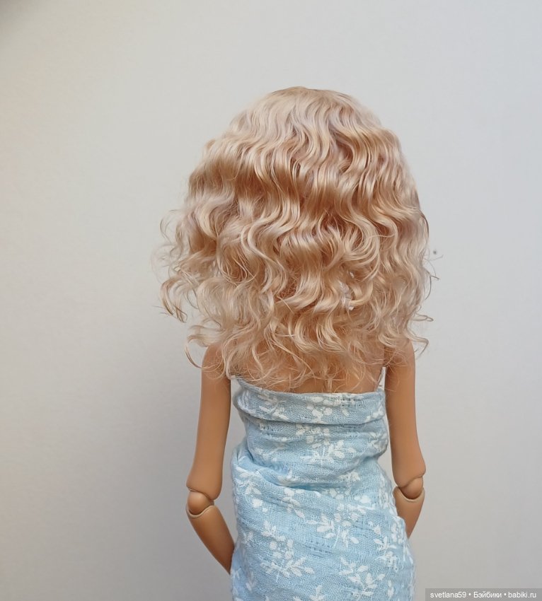 Паричок из козочки для Птички Лоры от И. Кузиной и подростков GlaceDolls (фото 7)