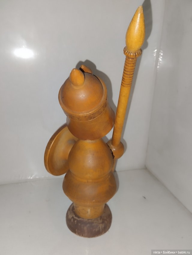 Деревянный богатырь СССР — Винтажные куклы и игрушки детства (фото 4)