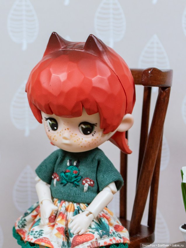 Стул из натурального дерева для небольших кукол (пижамные принцессы, бжд,блайнд боксы) (фото 3)