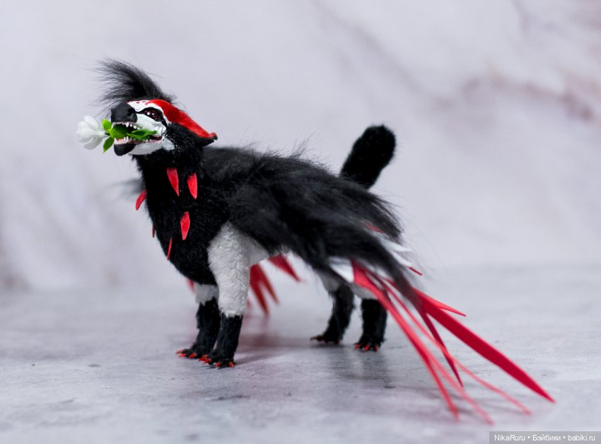 Дракон для Барби в смешанной технике, подвижный (фото 3)