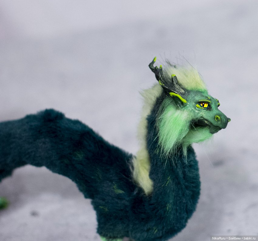 Дракон для Барби в смешанной технике, подвижный (фото 6)