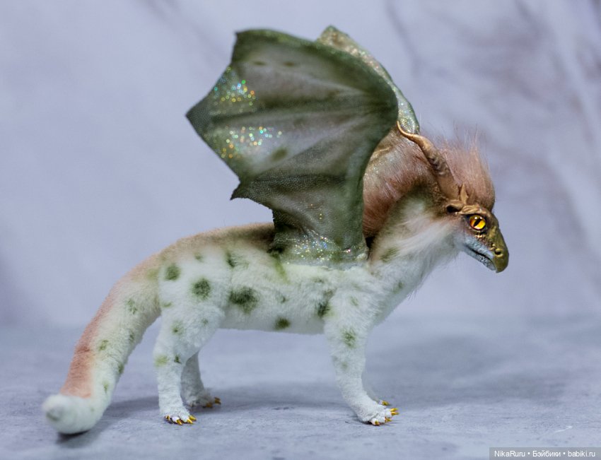 Дракон для Барби в смешанной технике, подвижный (фото 4)