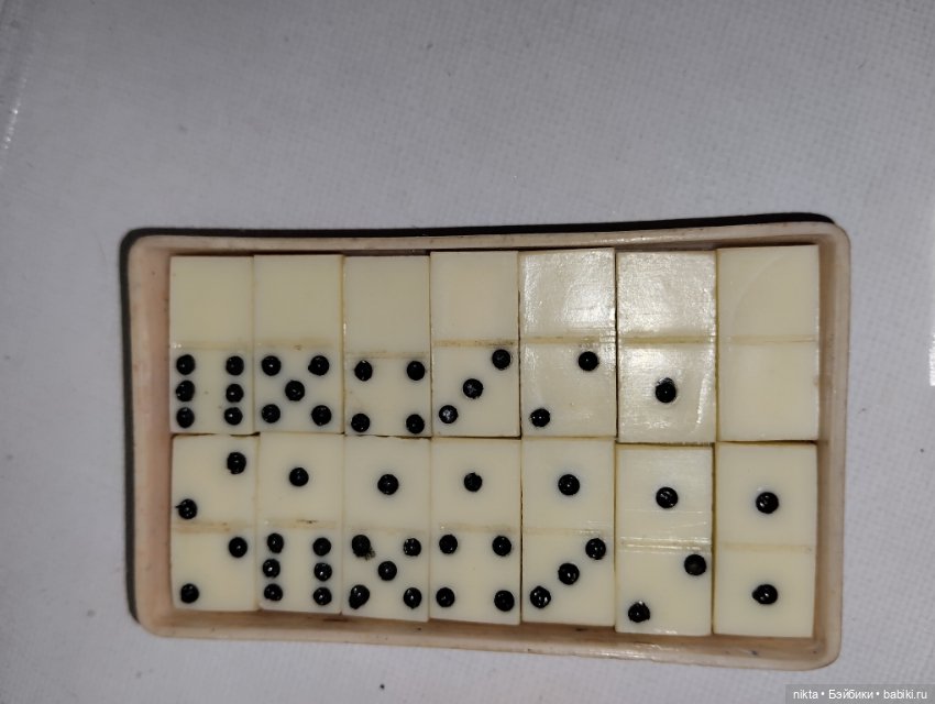 Домино мини СССР для кукольных развлечений (фото 4)