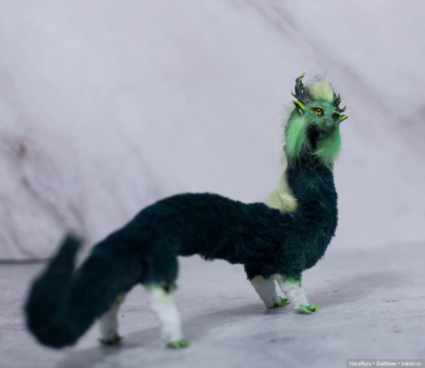 Дракон для Барби в смешанной технике, подвижный (фото 4)