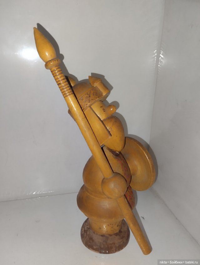 Деревянный богатырь СССР — Винтажные куклы и игрушки детства (фото 3)