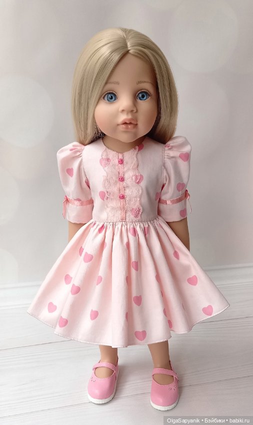 Платье "Сердечки" — Одежда для кукол (фото 5)