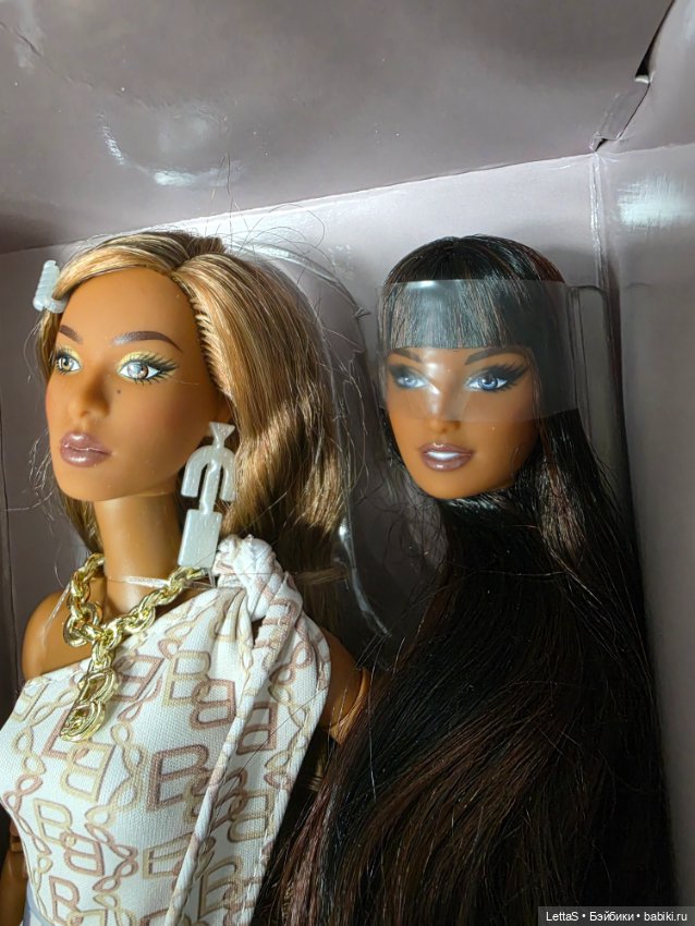 2 головы от barbie you create Нишель и Анна Лара (фото 5)