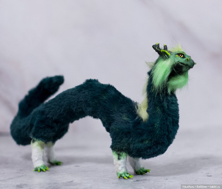 Дракон для Барби в смешанной технике, подвижный (фото 7)