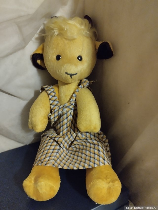 Мягкая игрушка СССР Коза плюшевая