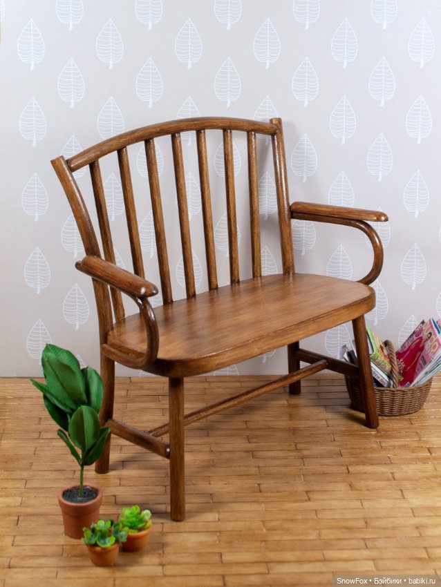 Диван "Барбарис" ручной работы для кукол 1:6 (Barbie, Momoko, bjd)