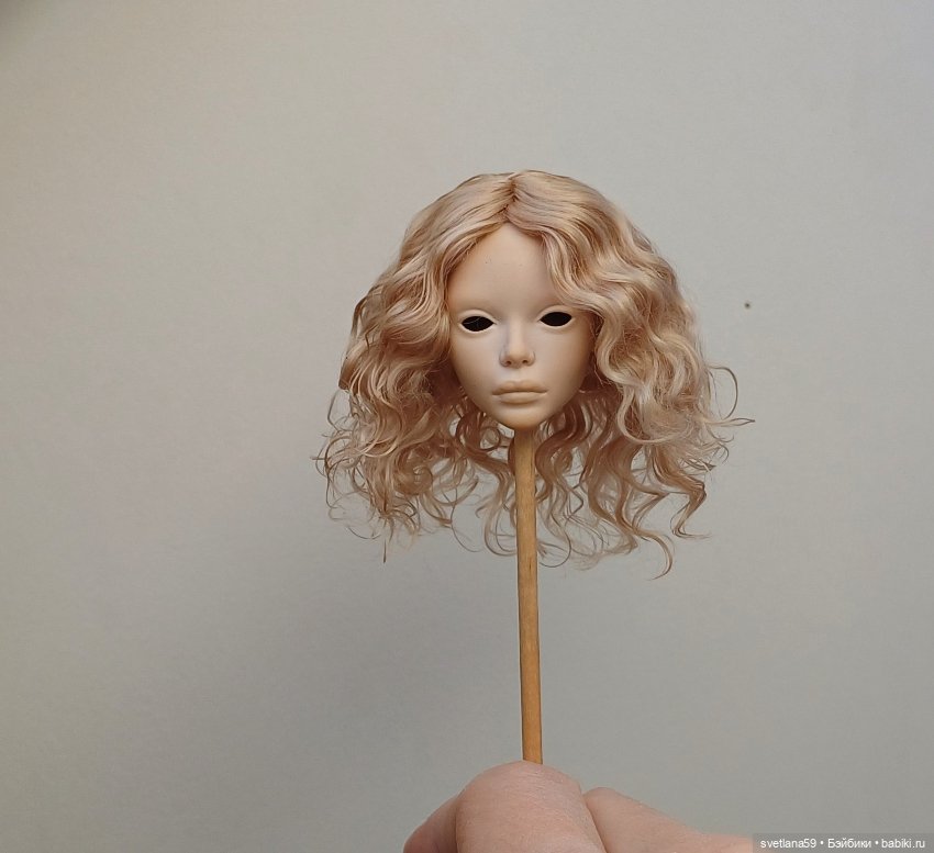 Паричок из козочки для Птички Лоры от И. Кузиной и подростков GlaceDolls (фото 5)