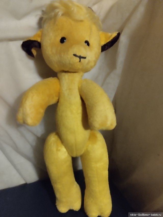 Мягкая игрушка СССР Коза плюшевая (фото 3)