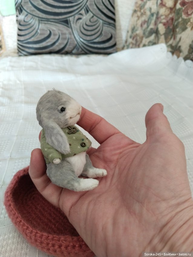 Зайка Тедди, умеет закрывать глазки (фото 6)