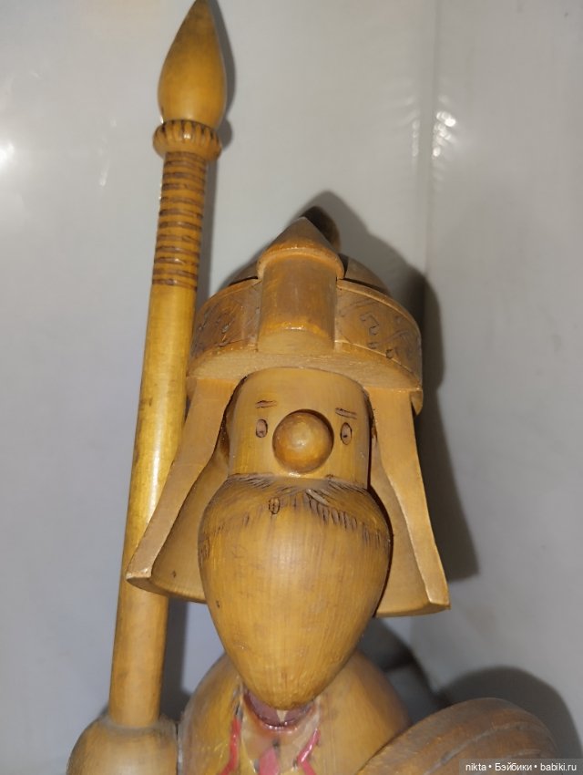 Деревянный богатырь СССР — Винтажные куклы и игрушки детства (фото 2)