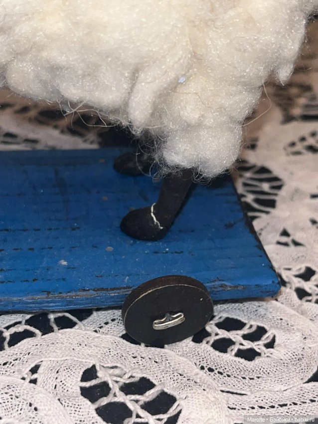 Овечка "Долли" (игрушка для антикварных кукол) (фото 8)