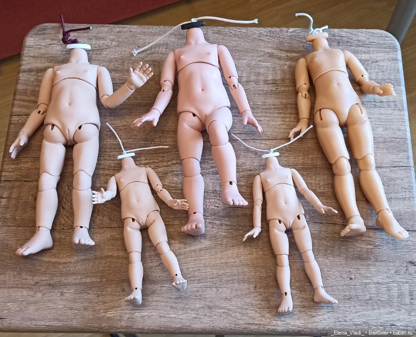 Лот БЖД тел для Паола Рейна и мини Паола Рейна (Г. Карповой и Т. Бачуриной)