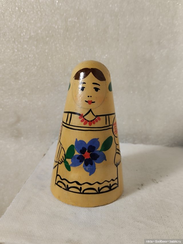 Матрешка СССР 3х местная — Винтажные куклы и игрушки детства