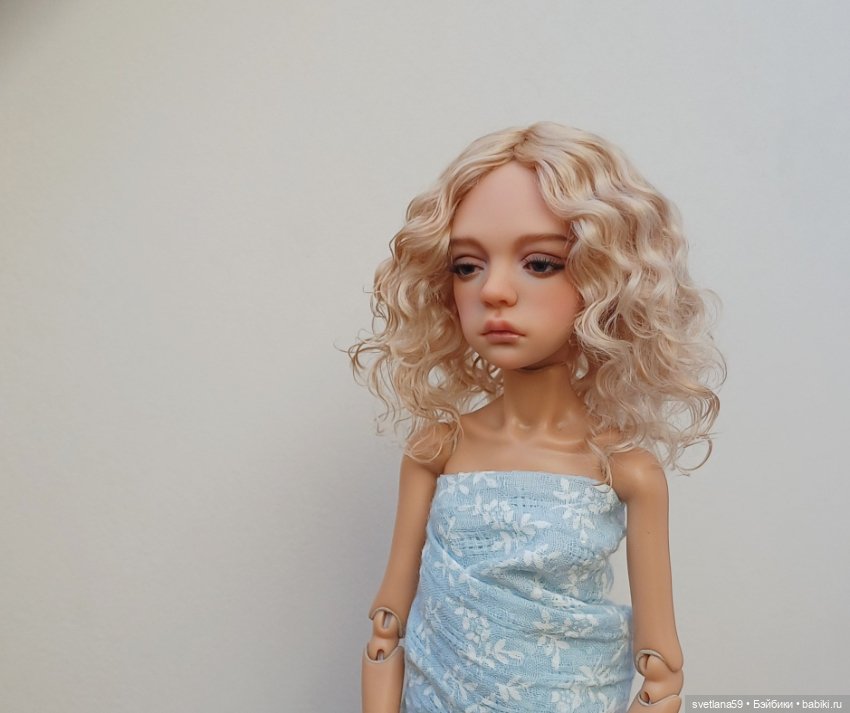 Паричок из козочки для Птички Лоры от И. Кузиной и подростков GlaceDolls (фото 3)