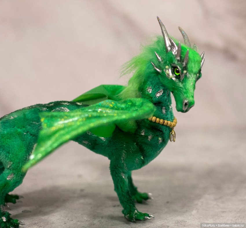 Дракон для Барби в смешанной технике, подвижный (фото 10)