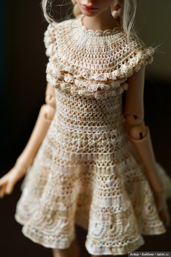 Ажурное платье для подростков glacedolls (фото 4)