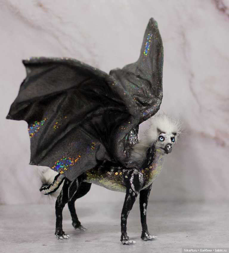 Дракон для Барби в смешанной технике, подвижный (фото 5)